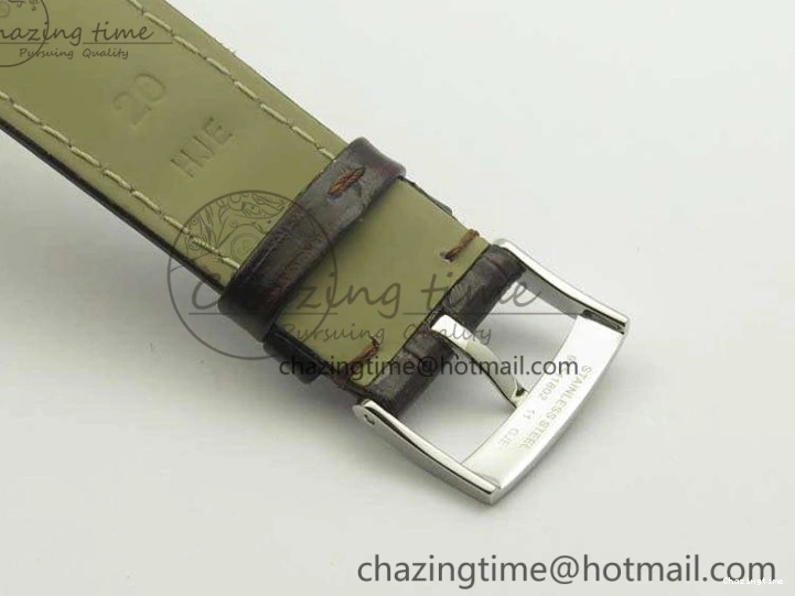 0428 De Ville Prestige Real Power Reserve SS TW 1:1 Best Edition White Dial RG Markers On Leather Strap A Thermal 8089